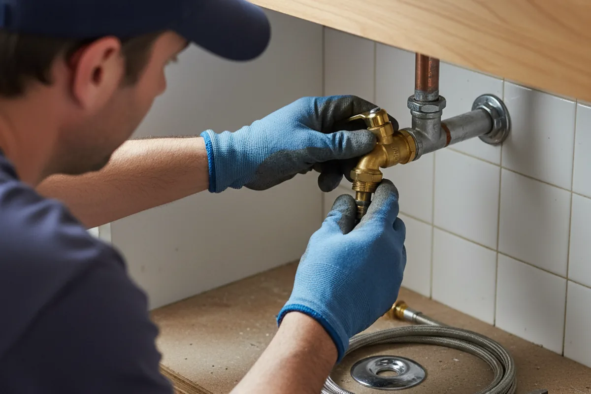 Shutoff valve and fitting work during Faucet and Fixture Repair in Coralville